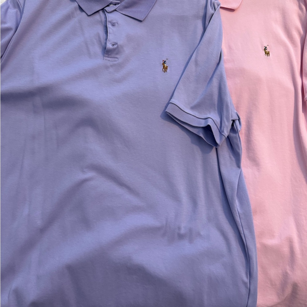 Ralph Lauren Men's Polo Shirts - Purple, Pink, Orange, Blue - Picture 2 of 4